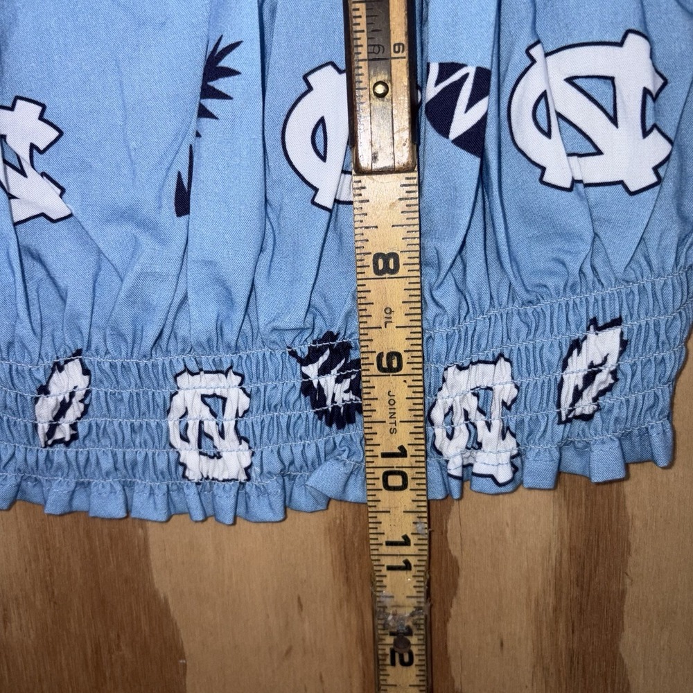 Wes and Willy Womens College Beach Halter Crop Top UNC Tar Heels Large New - Picture 4 of 7